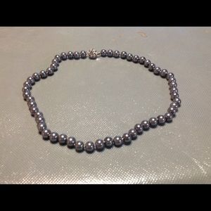 18INCH GRAY SEASHELL PEARL NECKLACE